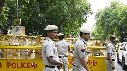 Delhi police have increased security amid rising tensions between India and Pakistan