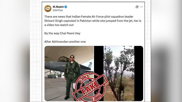 PIB Fact Check Debunks Claim That Indian Female Air Force Pilot Has Been Captured By Pakistan