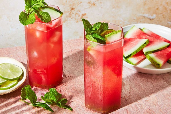 Cucumber and watermelon Sharbat