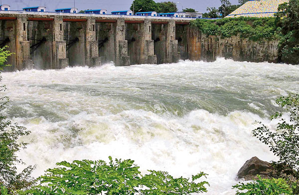 Water released from Reservoir at Mukutmanipur