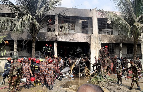 Dhaka school crash death toll