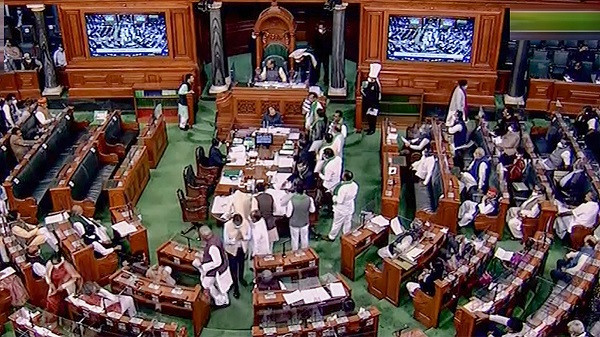 opposition protest over SIR issue,