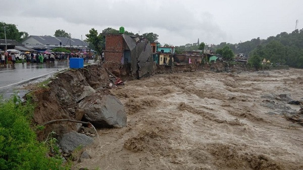 Heavy rainfall in Himachal