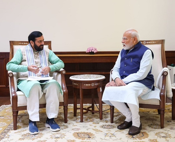 Nayab Saini met PM Modi