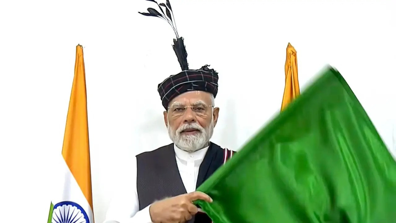 PM Narendra Modi inaugurated Mizoram’s first railway line