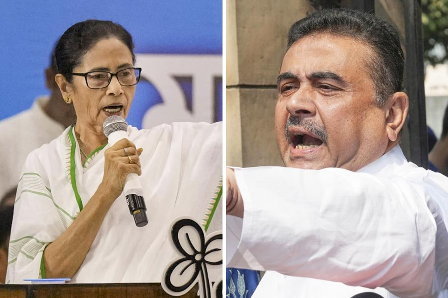 Suvendu and mamata (symbolic picture)