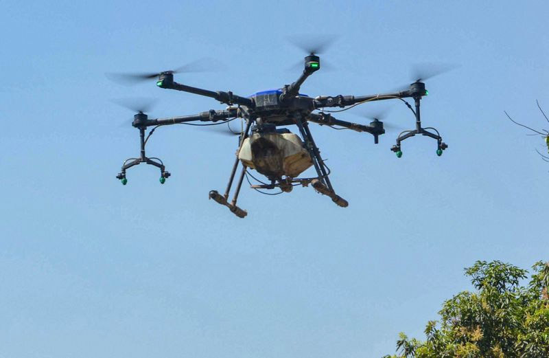 Pakistani drone was sighted over Nanga village in Jammu and Kashmir