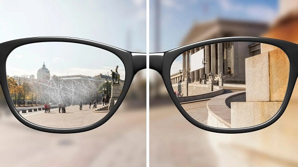 Scratched Eye Glasses
