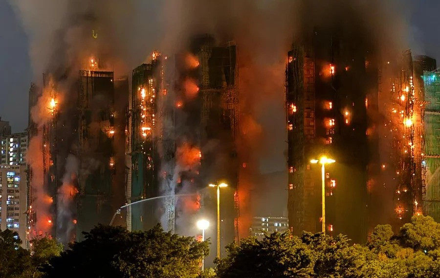 Death toll in Hong Kong apartment fire rises to 94