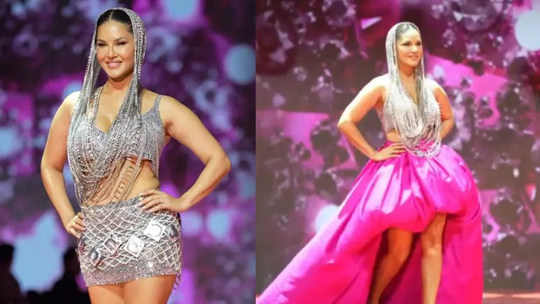 Sunny Leone's new look from a fashion show