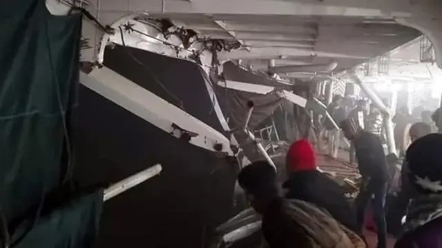 Meghna launch collision