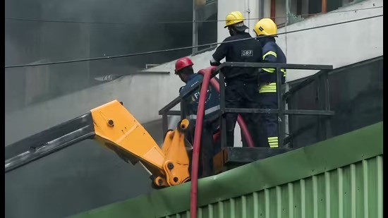 Fire Breaks Out at Nampally Godown