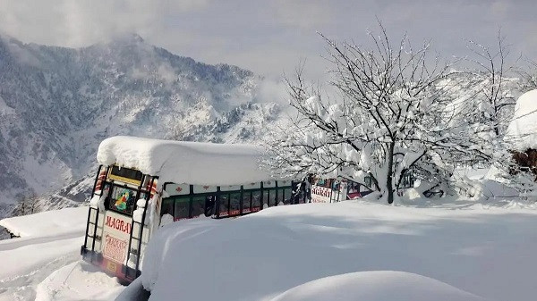 Fresh snowfall in Srinagar-Jammu