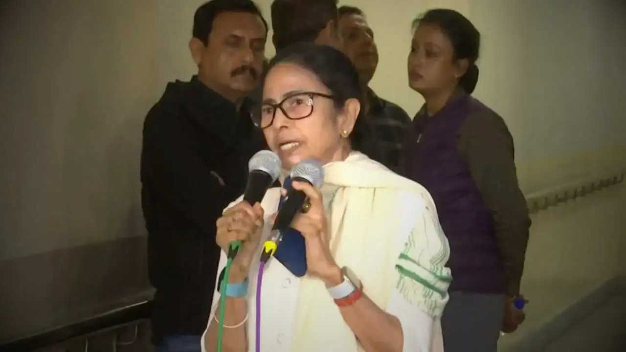 Mamata Banerjee at I-PAC Office