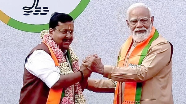 BJP’s new president Nitin Nabin with Prime Minister Narendra Modi