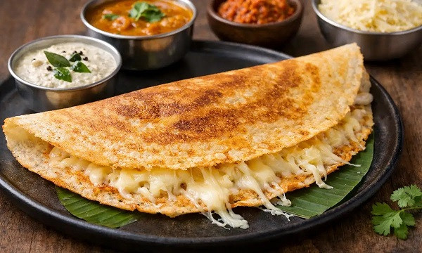 Perfect Cheese Dosa Recipe with Simple Steps