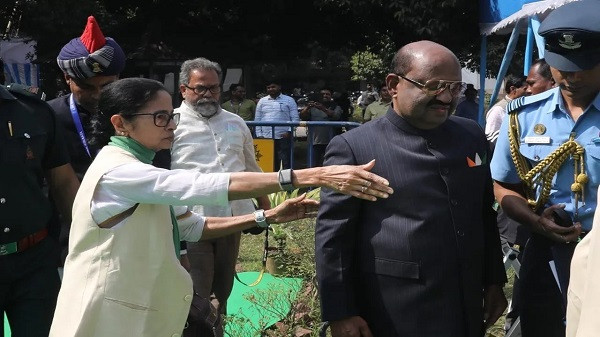 CM Mamata Banerjee & Governor C. V. Ananda Bose