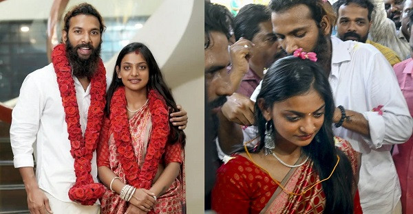 Kumbh Mela girl Monalisa Bhosle marries boyfriend Farman Khan in Kerala