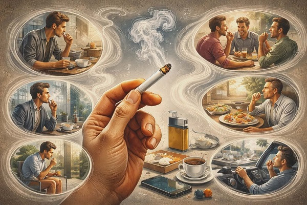 Smoking Triggers Cigarette Addiction