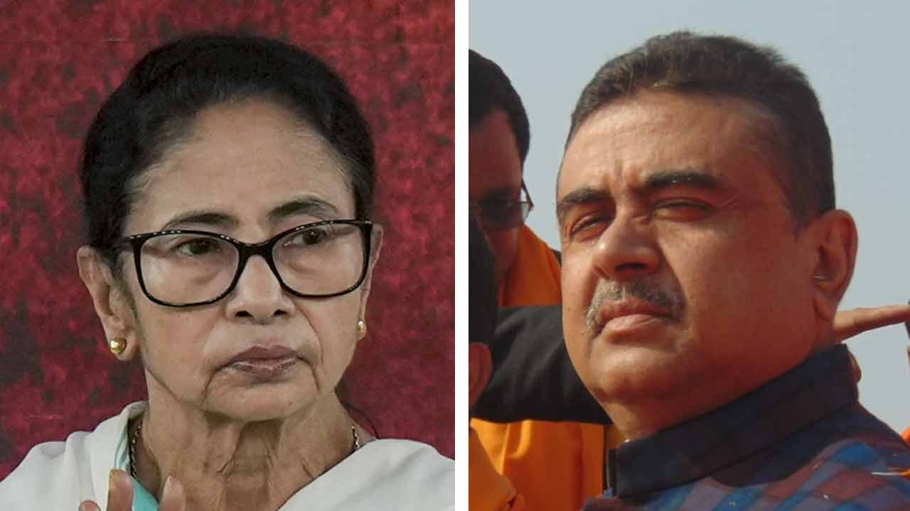 Mamata Banerjee and Suvendu Adhikari