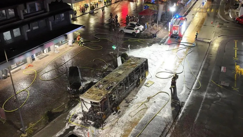 Switzerland bus fire incident