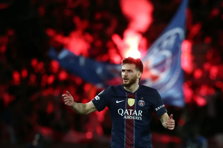 Paris Saint-Germain's Khvicha Kvaratskhelia
