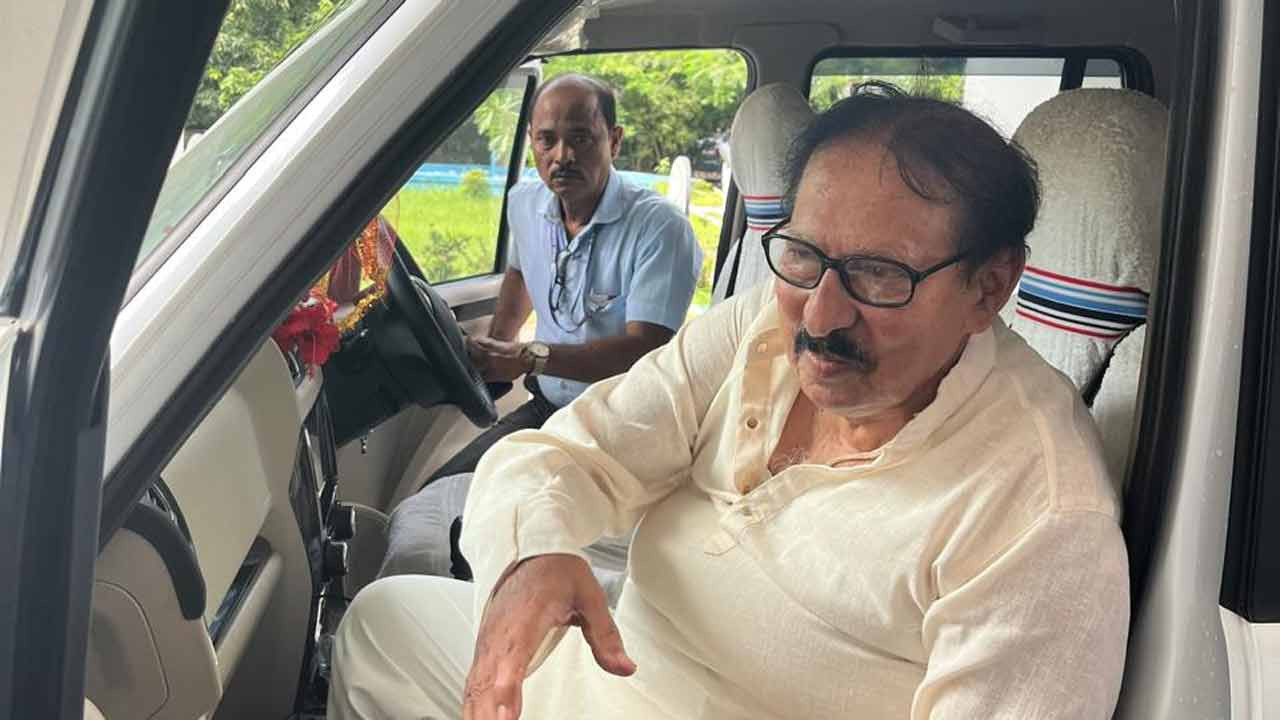 Biman Banerjee leave his office in Assembly