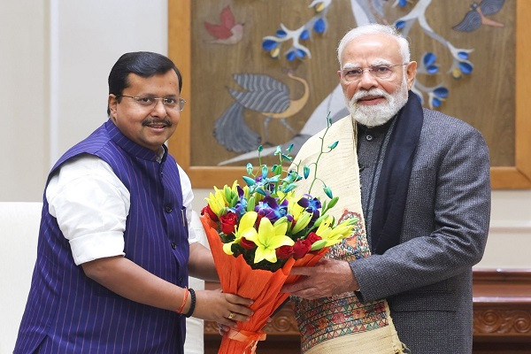 PM Modi greets BJP President Nitin Nabin on birthday