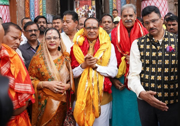 Union Minister Shivraj Singh Chouhan visited the Jagannath Temple in Puri, Odisha