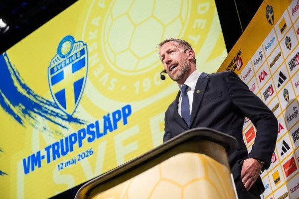 Graham Potter at the World Cup squad announcement