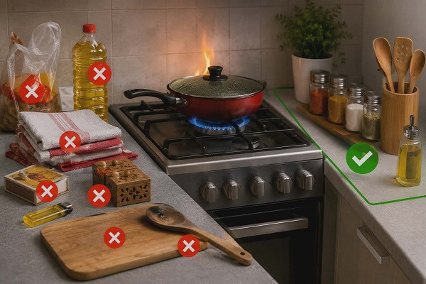 Kitchen Gas Stove Safety Hazards