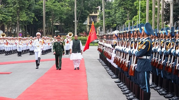 Defence Minister Rajnath Singh In Hanoi, Vietnam