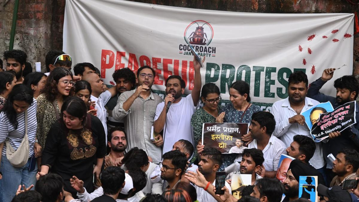 Cockroach Janta Party protest