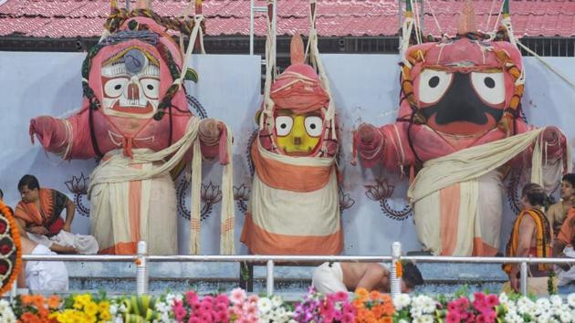 Lord Jagannath’s Snana Yatra in Puri