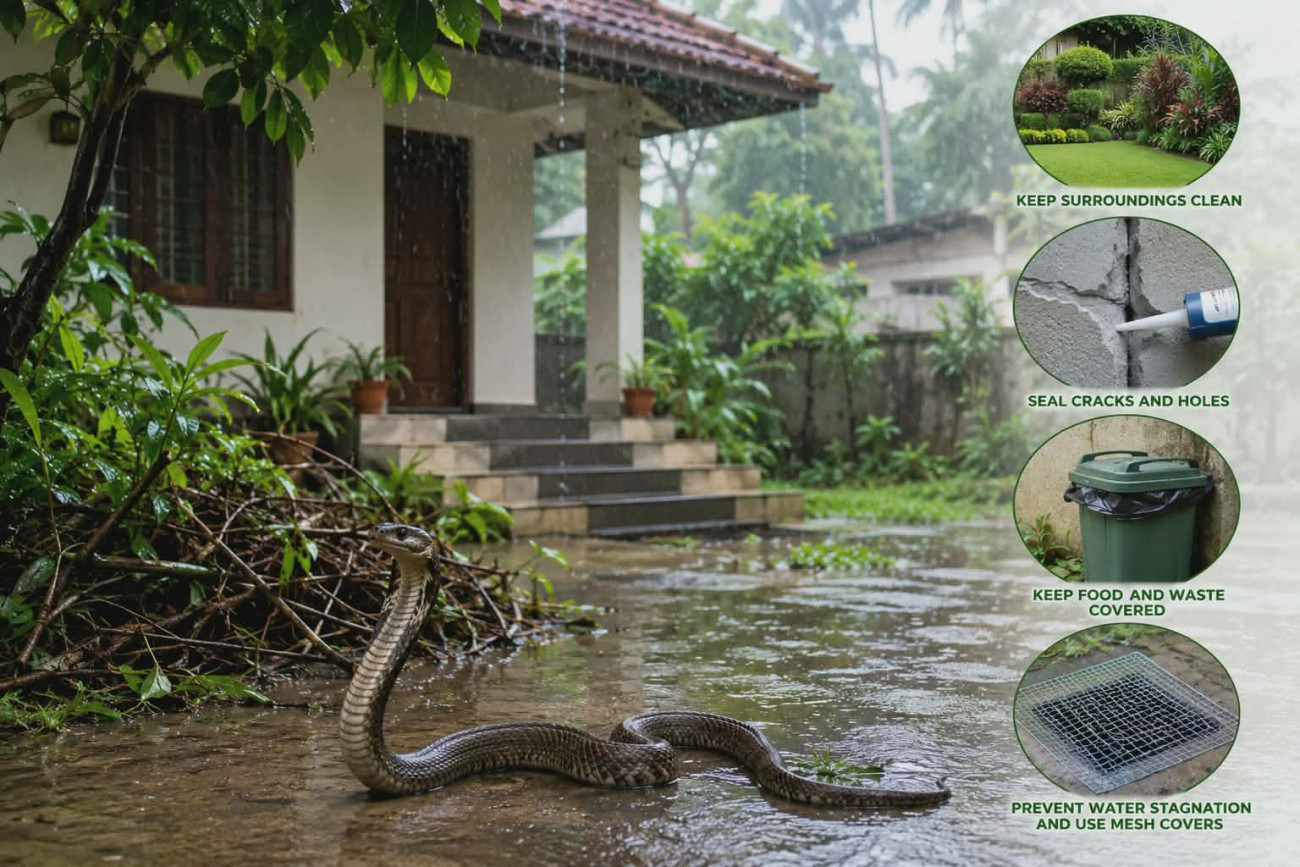 Monsoon Snake Safety Around Your Home