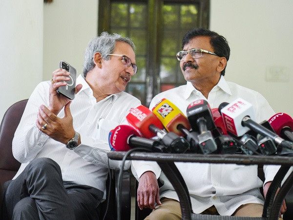 Shiv Sena (UBT) MPs Sanjay Raut and Anil Desai