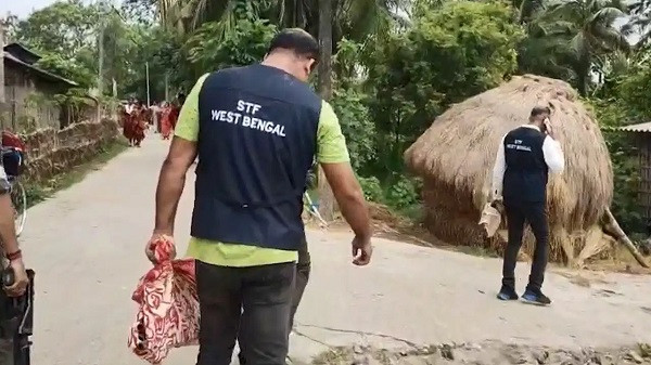 STF recovers arms from pond near TMC leader’s house in Sandeshkhali