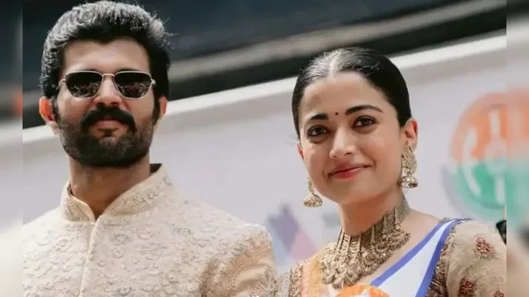 Vijay and Rashmika met students as part of a scholarship initiative