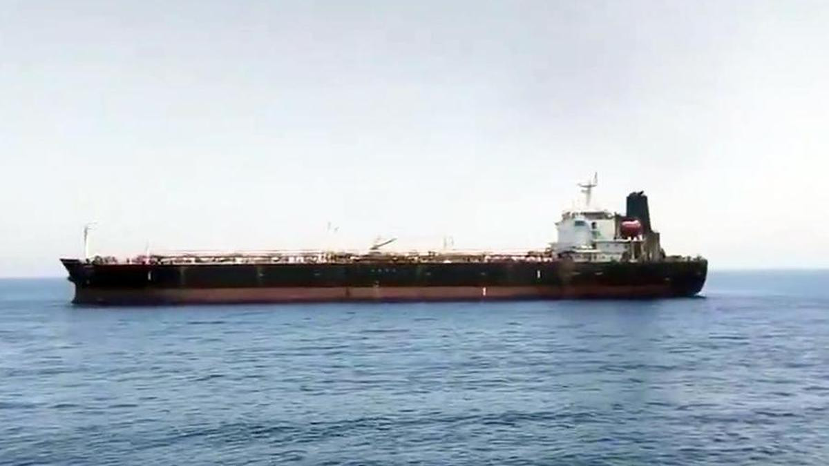 A visual of the Palau-flagged oil tanker MT Settebello