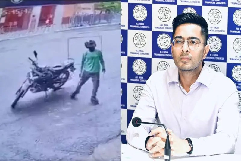 Stone pelting at Abhishek Banerjee's house
