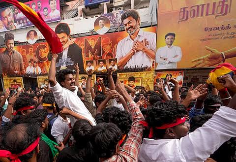 Thalapathy Vijay fans celebration Chennai
