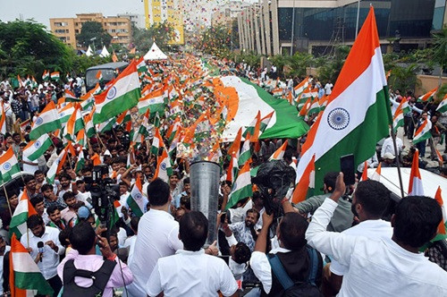 Students' protest in Ranchi