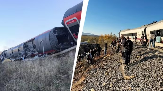 Two high-speed trains collide in Spain