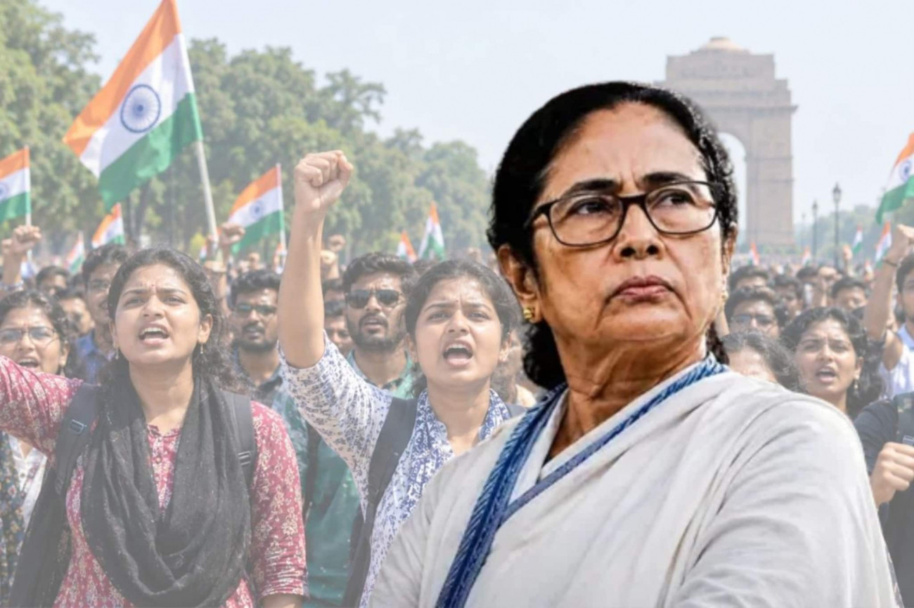 INDIA bloc’s protest in Delhi over allegations of vote rigging