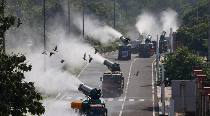 Anti-Smog Guns Deployed In New Delhi