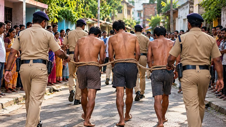 Police Parade Accused